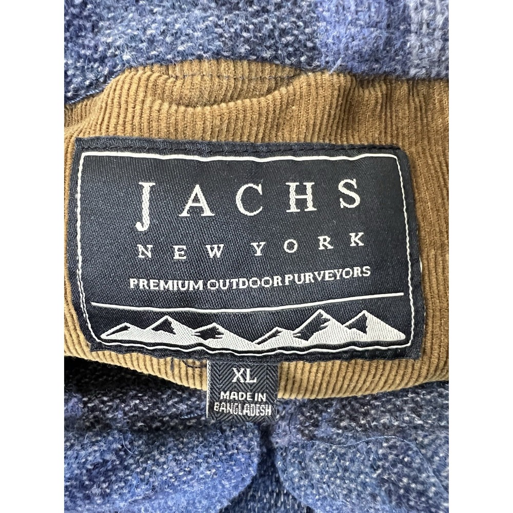 Jachs New York‎ Shirt Jacket Men's Blue Aztec Western Heavy XL Long Sleeve - Picture 5 of 13